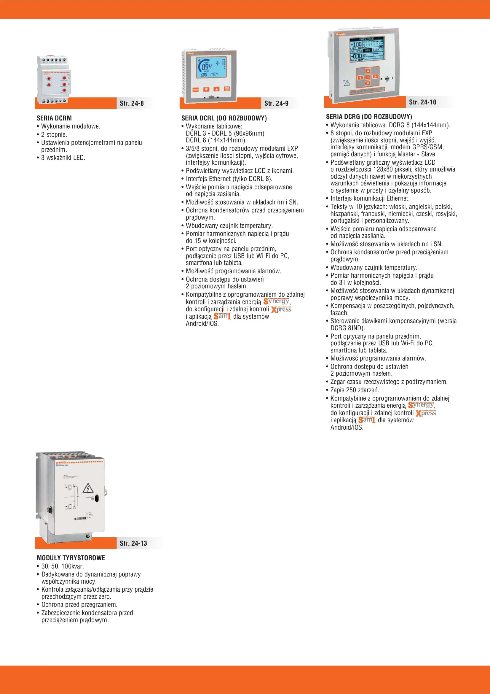 LOVA_Catalog_Regulatory wspolczynnika mocy i moduly tyrystorowe 2016